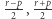 |r−p, r+p 2 2 