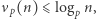 |νp(n)⩽ logpn, 