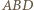 |ABD 