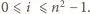  2 |0⩽ i ⩽ n − 1.