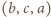 (b,c,a) 