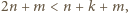|2n +m