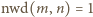 nwd(m, n) = 1 