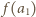 | f(a1) 