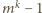  k m − 1 