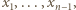 x1,...,xn−1, 
