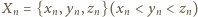 |X= {x ,y ,z }(x < y < z ) n n n n n n n 