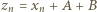 |z = x +A+ B n n 