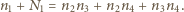 1=n2n3+n2n4+n3n4. n1 + N 