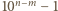 |10n −m1− 