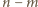 |n− m 
