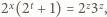  x t z z 2 (2 + 1) = 2 3 ,