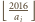 |⌊20a1i6⌋ 
