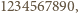 1234567890, 