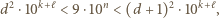 d2 ⋅10k+ℓ < 9⋅10n < (d + 1)2⋅10k+ℓ, 
