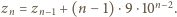 z = z + (n − 1)⋅9 ⋅10n−2. n n− 1 
