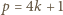 |p = 4k + 1 