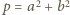  2 2 |p = a +b 