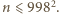 |n ⩽9982.