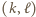 (k, ℓ) 