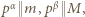 |pα m, pβ M , 