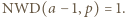 |NWD(a − 1,p) = 1. 