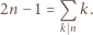 2n − 1 = Q k. kSn 