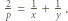  2 1 1 |p = x + y .