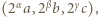 |(2αa,2βb,2γc), 