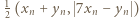 |12 (xn + yn, 7xn − yn ) 