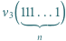 ν3(111...1) n 
