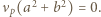 ν (a2 + b2) = 0. p 