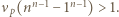 |ν (nn−1− 1n−1) > 1. p 