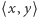 ⟨x,y⟩ 