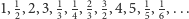 |1, 1,2,3, 1, 1, 2, 3,4,5, 1, 1,... 2 3 4 3 2 5 6