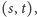 (s,t),