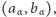 (aα,bα),