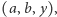 |(a,b,y),