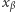 x β 