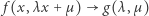  f(x, λx +µ ) g(λ,µ) 