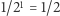 |1/21 = 1/2 