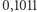 |0,1011 