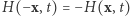 H( −x,t) = −H(x, t) 