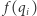 | f(qi) 