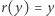 r(y) = y 