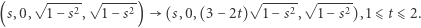  √----2 √ ----2 √ ----2 √ ----2 (s,0, 1 −s , 1 −s ) (s,0,(3 −2t) 1 −s , 1− s ),1⩽ t ⩽2. 