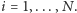 i = 1,...,N. 