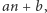 |an +b,