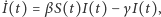 |˙I(t) = βS(t)I(t)− γI(t),