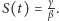 S(t) = γβ. 